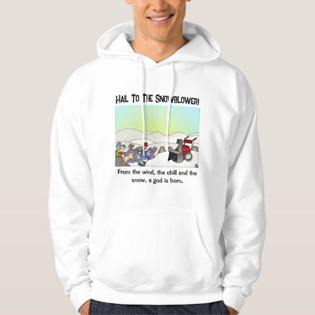 Ein Gott ist der Geborene Weiße Mann Hoodie (Vorderseite)