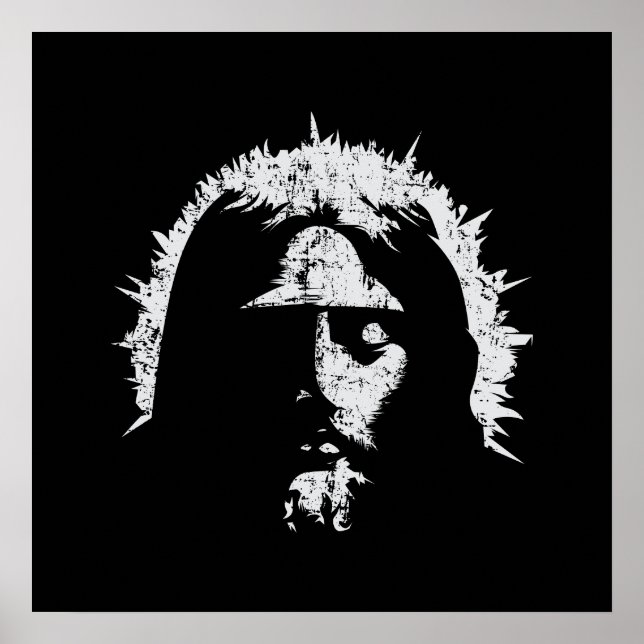 Ein Gott | Jesus' Gesicht Poster (Vorne)