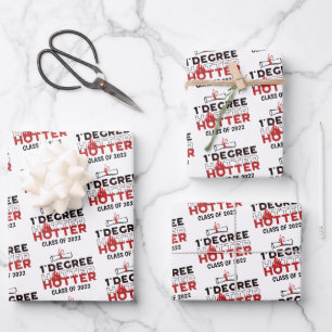 Ein Grad Heißer Lustiger Abschluss Geschenkpapier Set