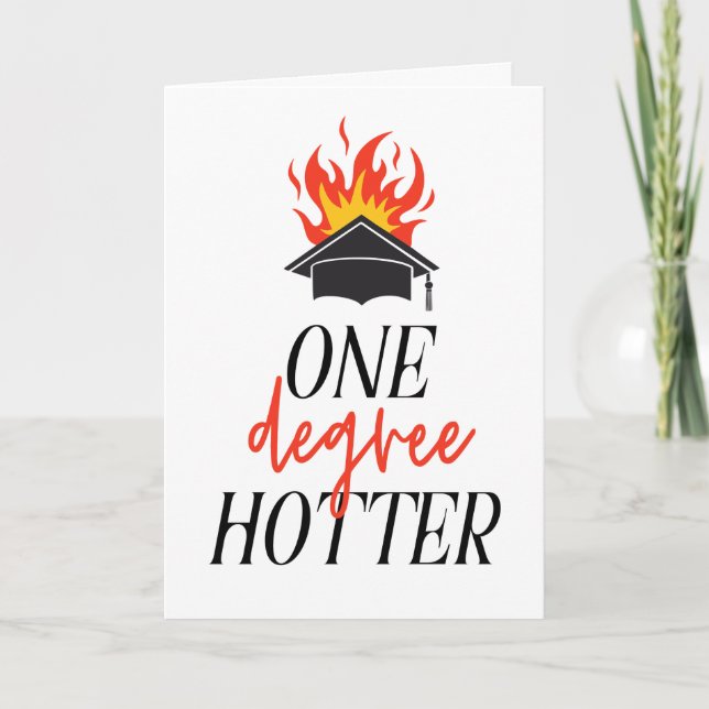 Ein Grad Hotter-Abschluss Karte (Vorderseite)