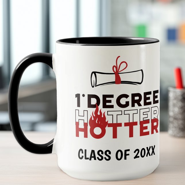 Ein Grad Hotter-Abschluss Tasse (Graduation Class of Keepsake Coffee Mug)