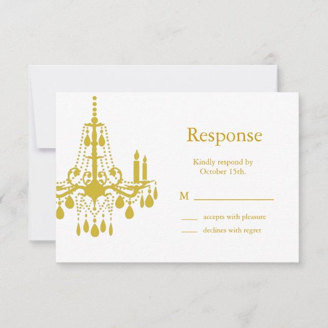 Ein Grand Ballroom-UAWG (gelb) RSVP Karte (Vorderseite)