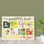 Ein Grandchill-Lachangebot - Kundenspezifisches Fo Leinwanddruck<br><div class="desc">Attraktive Foto Leinwand, die Großeltern Liebe. Das Design umfasst 8 Ihrer Lieblings-Fotos, die in einem Gitterformat angeordnet sind und mit einem hübschen Enkel-Zitat gerahmt sind, das in Wirbler Kalligrafie mit Liebe-Herzen geschrieben ist. Die Fotos werden in Quadraten angezeigt, sodass Sie Instragram-Bilder hochladen können und auch mit den Fotos Landschaft und...</div>