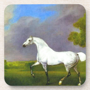 Ein graues Pferd durch George Stubbs Untersetzer