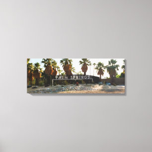 EIN GREETING VON PALMSPRINGS LEINWANDDRUCK