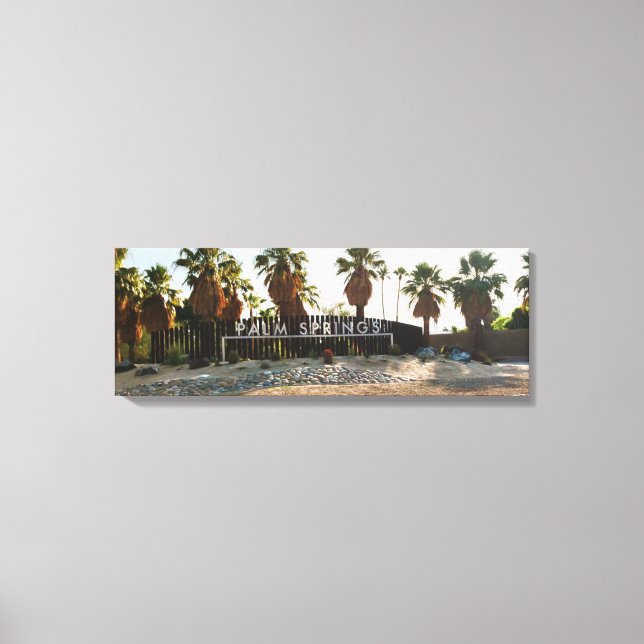 EIN GREETING VON PALMSPRINGS LEINWANDDRUCK (Vorderseite)