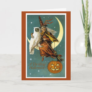 Ein grillendes Halloween Karte