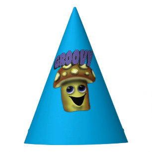 Ein Groovy Looking Mushroom Partyhütchen