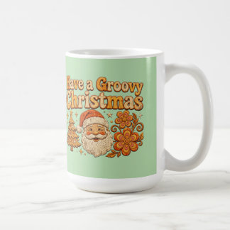 Ein groovy Weihnachten Retro-Santa-T-Shirt  Kaffeetasse