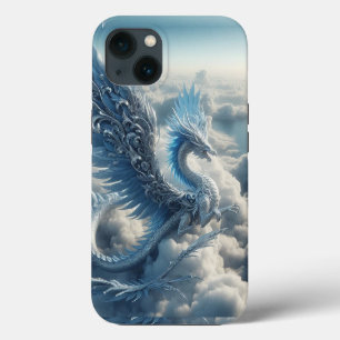 Ein großartiger Drache, umgeben von Wolken iPhone Hülle
