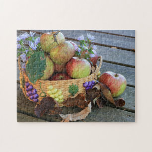Ein großartiger Fall Apple Harvest Basket Family