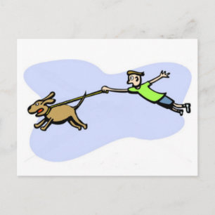 Ein großartiges Hundedesign, das den Besitzer zieh Postkarte