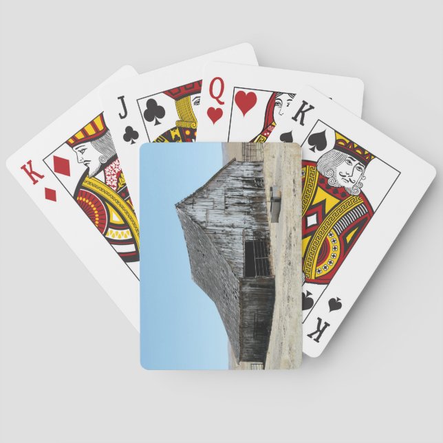 Ein großer alter Stall Spielkarten (Rückseite)