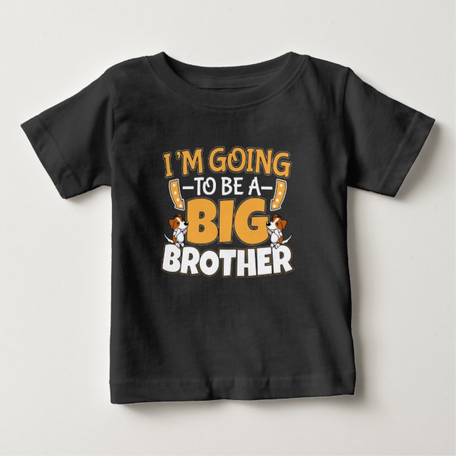Ein großer Bruder - ein neues Baby-Geschwister Baby T-shirt (Vorderseite)
