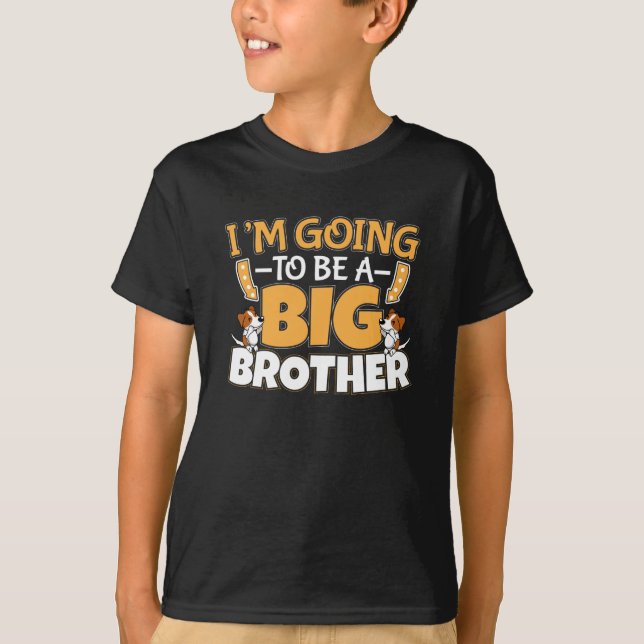 Ein großer Bruder - ein neues Baby-Geschwister T-Shirt (Vorderseite)
