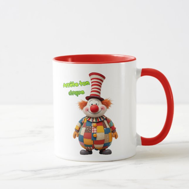 Ein großer Clown mit großem Hut. Tasse (Rechts)