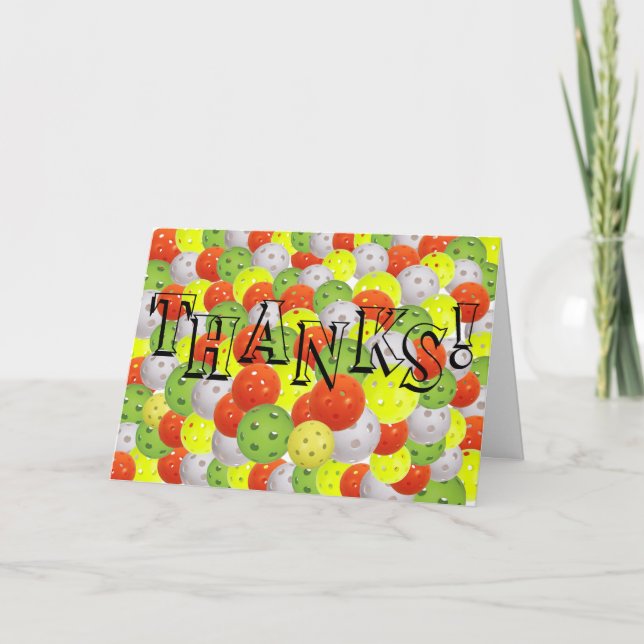 Ein großer Dank für das Pickleball! Karte (Vorderseite)