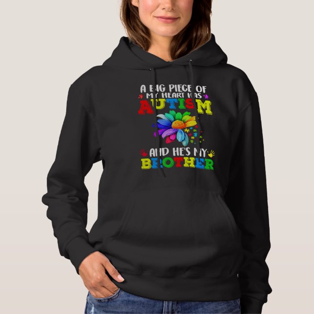 Ein großer hat Autismus, und er ist mein Bruder Hoodie (Vorderseite)