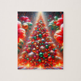 Ein großer, heller, äußerst dekorierter Weihnachts