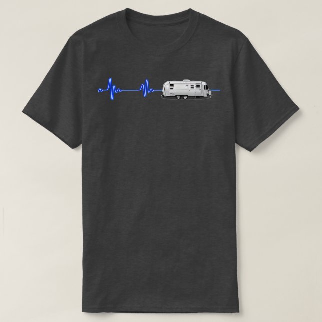Ein großer Luftstrom mit einem blauen Neon Herzsch T-Shirt (Design vorne)