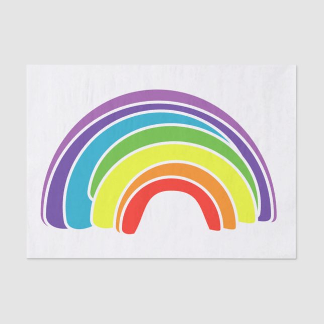Ein großer Regenbogen auf Groß Seidenpapier (Vorderseite)