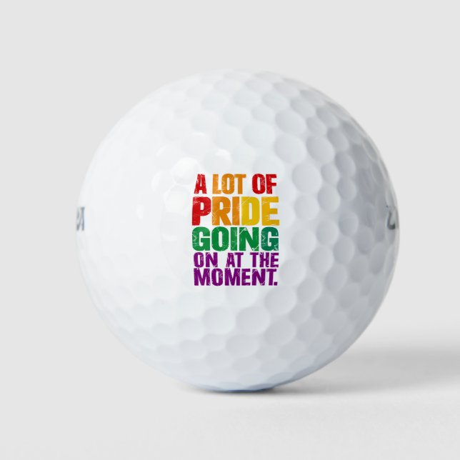 Ein großer Stolz, der derzeit den LGBT-Pride-Monat Golfball (Vorderseite)