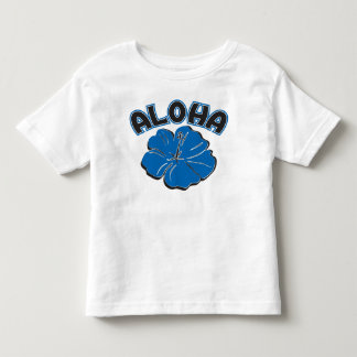 Ein großes Blau ALOHA zu Ihnen Kleinkind T-shirt