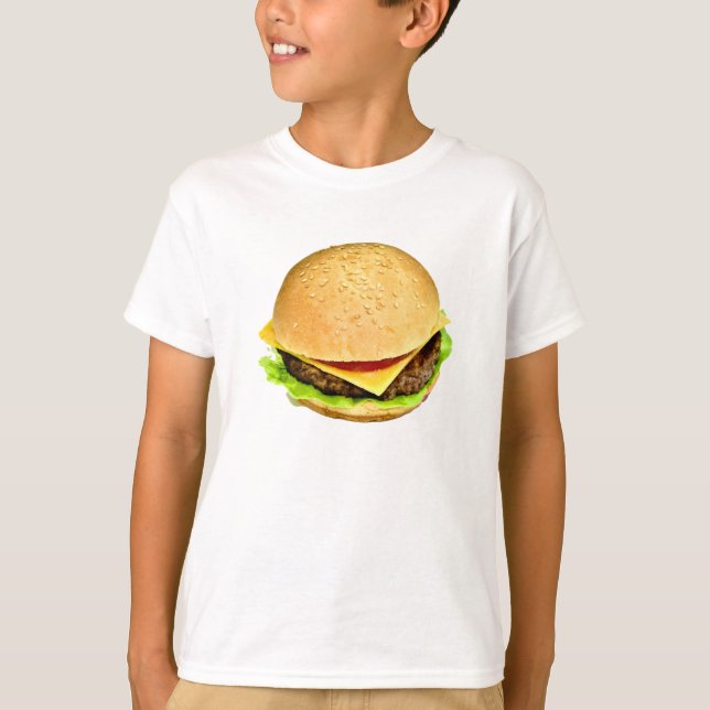 Ein großes Juicy-Cheeseburger-Foto T-Shirt (Vorderseite)