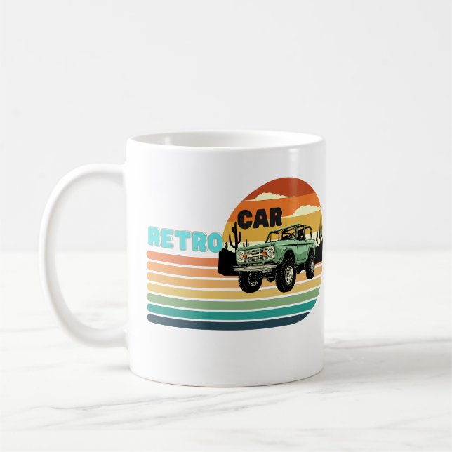 Ein großes Retro-Auto Kaffeetasse (Links)