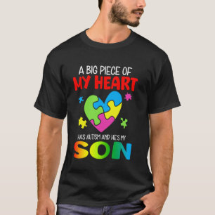 Ein großes Stück meines Herzens Autismus Sohn Auti T-Shirt