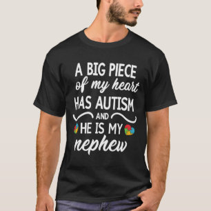 Ein großes Stück meines Herzens hat Autismus und e T-Shirt