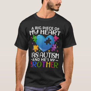 Ein großes Stück meines Herzens hat Autismus und s T-Shirt