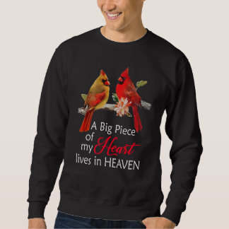 Ein großes Stück meines Herzens lebt im Himmel, er Sweatshirt