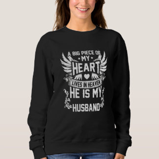 Ein großes Stück meines Herzens lebt im Himmel, er Sweatshirt