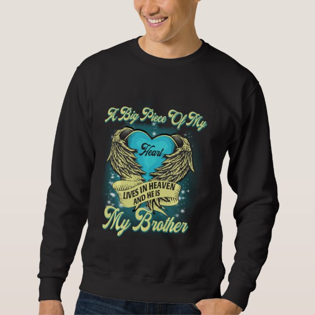 Ein großes Stück meines Herzens lebt im Himmel und Sweatshirt (Vorderseite)