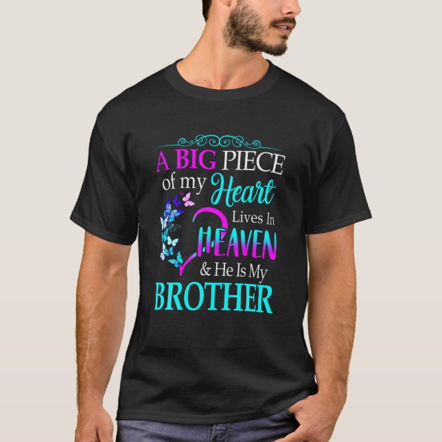 Ein großes Stück meines Herzens lebt in meinem Bru T-Shirt (Vorderseite)