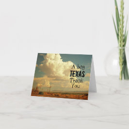 Ein großes Texas Vielen Dank Dankeskarte