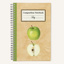 Ein grüner Apfel und eine halbe Personalisierte Zu