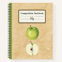 Ein grüner Apfel und eine halbe Personalisierte Zu