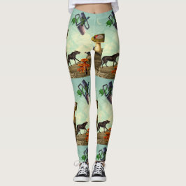Ein grüner, atemberaubender Planet Leggings