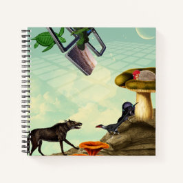 Ein grüner, atmender Planet Notizbuch