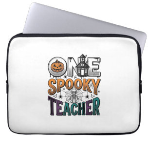 Ein gruseliger Lehrer Halloween Vektor Design_1 Laptopschutzhülle