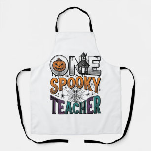 Ein gruseliger Lehrer Halloween Vektor Design_1 Schürze