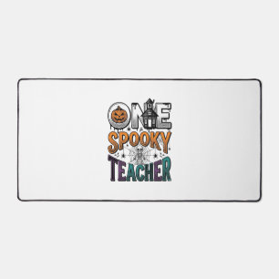 Ein gruseliger Lehrer Halloween-Vektordesign_1 Schreibtischunterlage