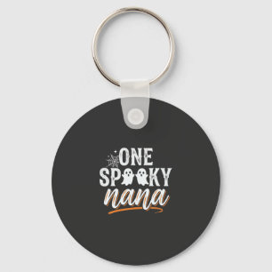Ein gruseliger Nana Halloween-Geist-Design Schlüsselanhänger