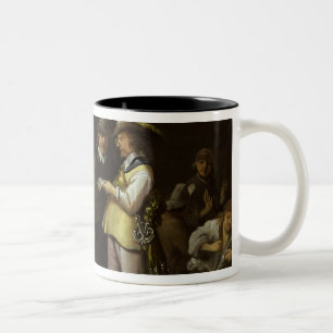 Ein guardroom-Innenraum Zweifarbige Tasse