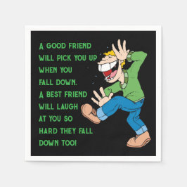"Ein guter Freund" - Funny Cocktail Napkin Serviette