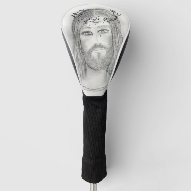Ein guter Jesus Golf Headcover (Vorderseite)