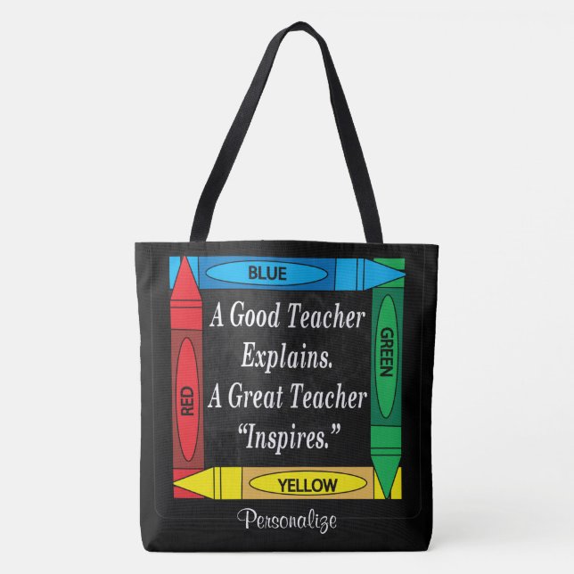 Ein guter Lehrer erklärt Tasche (Vorderseite)
