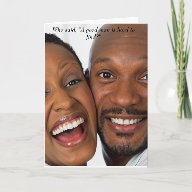 Ein guter Mann Feiertagskarte (Vorderseite)